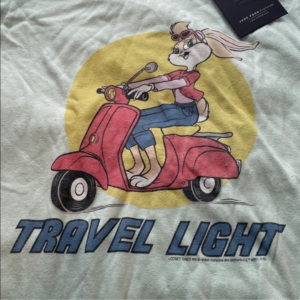Junk Food Clothing Mint Green Cartoon Tee